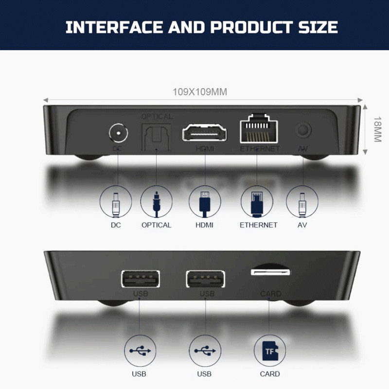 Box Android TV X96Q 4Go 32Go Pro + 12 Mois IPTV