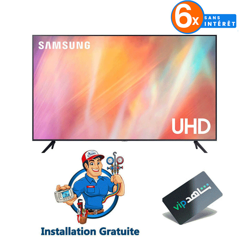 TV Samsung AU7000 43" 4K UHD Smart Noir