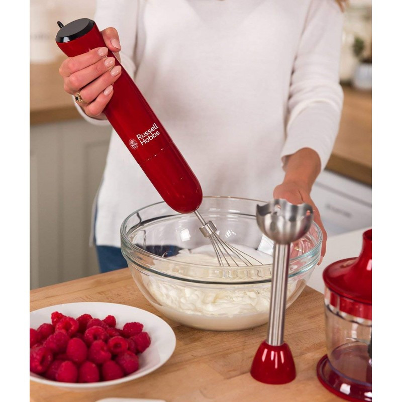 Mixeur 3en1 RUSSELL HOBBS 500W Rouge (24700-56)