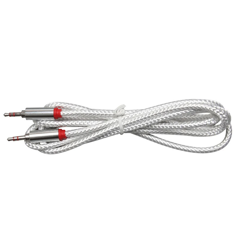 Câble Audio Jack 3,5 mm vers Jack 3,5 mm Blanc en Tunisie