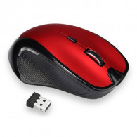 Souris Optique Sans Fil Rouge en Tunisie
