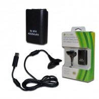 Pack Adaptateur & Batterie Rechargeable pour X-BOX 360 Noir en Tunisie Pack Adaptateur & Batterie Rechargeable pour X-BOX 360 Noir en Tunisie