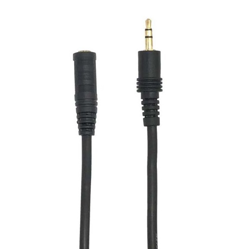 Câble Extension Audio Jack 3.5 Mâle Vers Jack 3,5 mm Femelle Noir en Tunisie