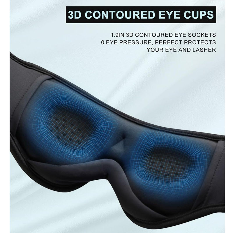 Masque de sommeil Casque musique Bluetooth Noir en Tunisie