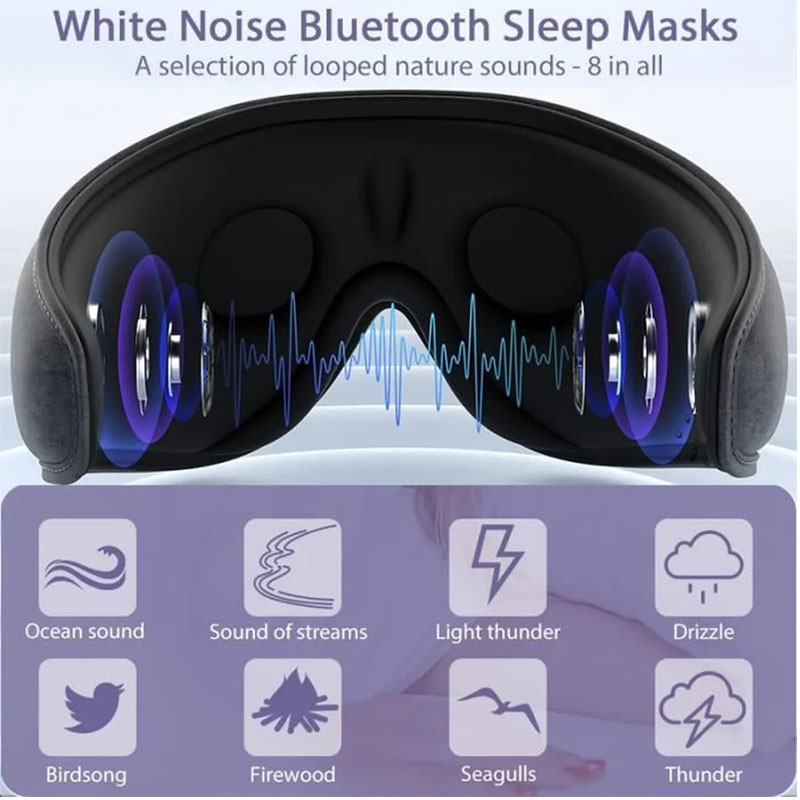 Masque de Sommeil avec Ecouteur Bluetooth Gris en Tunisie