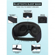 Masque de Sommeil avec Ecouteur Bluetooth Gris en Tunisie