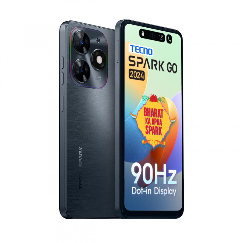 Smartphone Tecno Spark Go 2024 4Go 64Go Noir en Tunisie