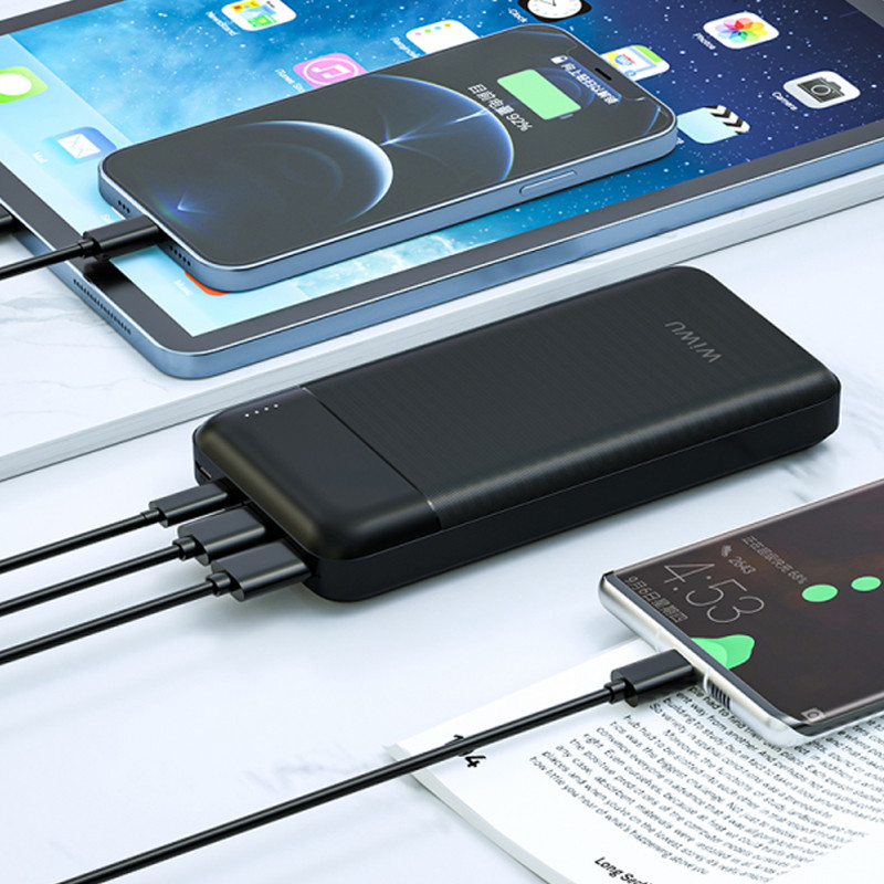 Power Bank Wiwu WI-PP01 20 000 mAh Noir en Tunisie