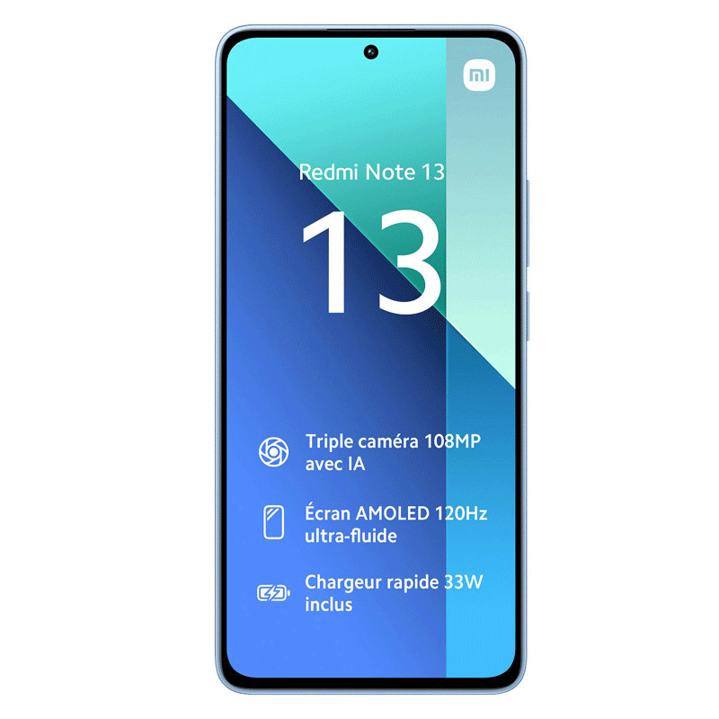 Smartphone Xiaomi Redmi Note 13 8Go 128Go Bleu en Tunisie