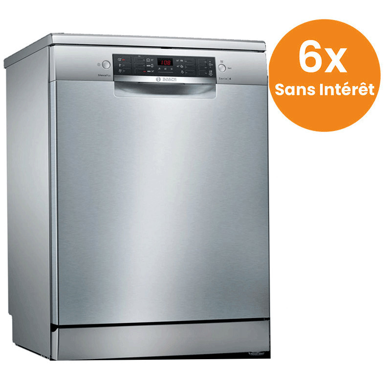 Lave Vaisselle 12 couverts Bosch Inox (SMS46JI01T)