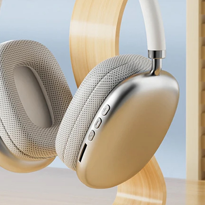 Casque Sans Fil P9 Bluetooth Avec Emplacement Carte Mémoire Gold en Tunisie