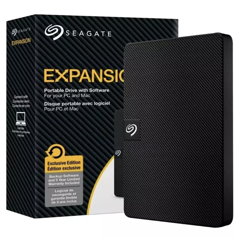 Disque Dur Externe Seagate 1To USB 2.5" Noir en Tunisie