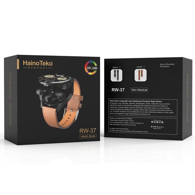 Montre Connectée Haino Teko RW37 Noir en Tunisie