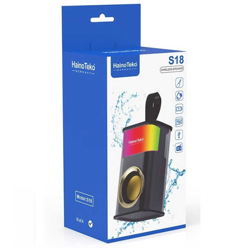 Haut Parleur Bluetooth Haino Teko S18 Noir en Tunisie