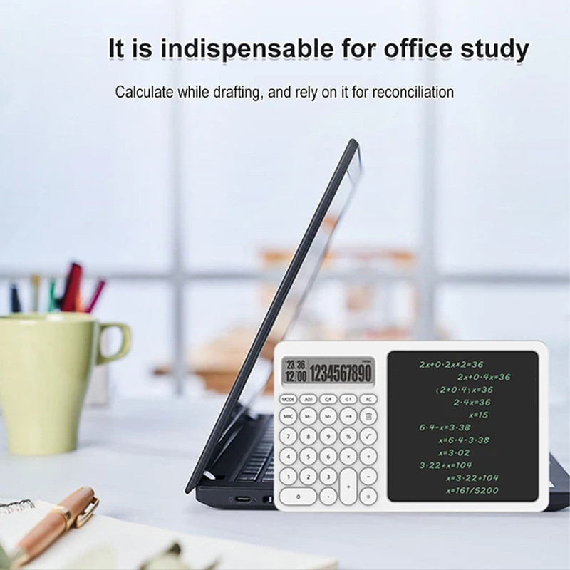 Calculatrice et Tablette D'écriture Grand Modèle Blanc en Tunisie