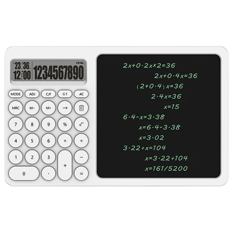 Calculatrice et Tablette D'écriture Grand Modèle Blanc en Tunisie