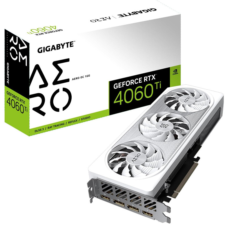 Carte graphique Gigabyte RTX 4060 Ti AERO OC 16Go GDDR6 3X en Tunisie