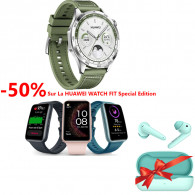 Pack Montre Connectée Huawei Watch GT4 + Watch Fit Se Vert en Tunisie Pack Montre Connectée Huawei Watch GT4 + Watch Fit Se Vert en Tunisie