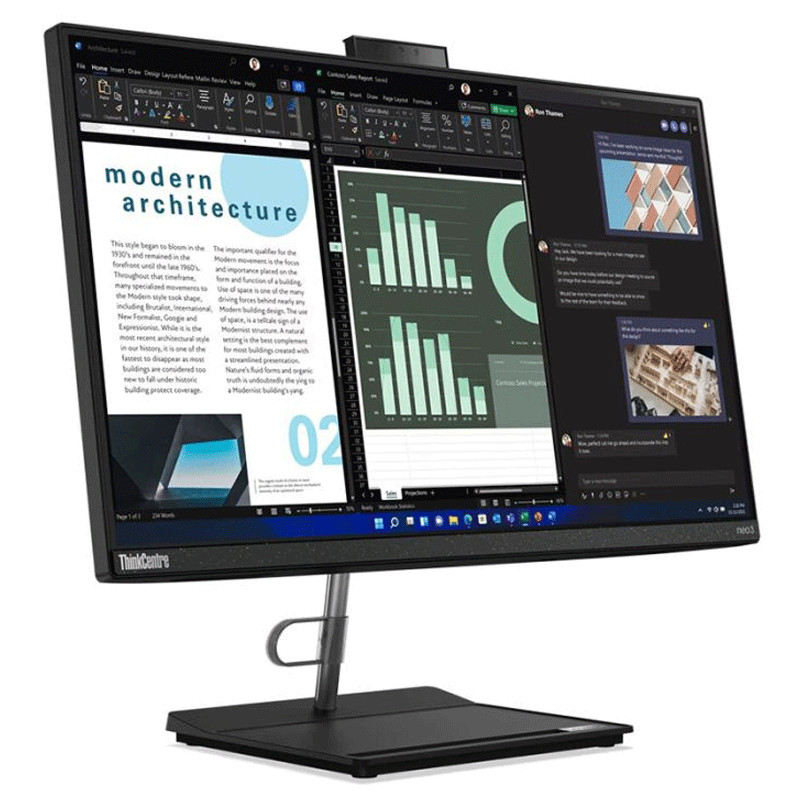 Pc Lenovo Tout En Un ThinkCentre neo 30a 22 Gén4 i5 13Gén 8Go 512Go SSD Noir  en Tunisie