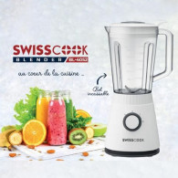 Blender Swisscook BL-4052 600W 1.5L Blanc en Tunisie