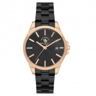 Montre Femme Santa Barbara Polo SB.1.10456-3 Noir & Rose Gold en Tunisie