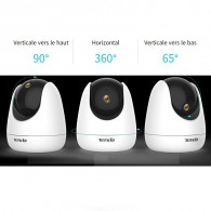 Caméra De Surveillance Interne Tenda CP3 Panoramique et Inclinable Blanc en Tunisie Caméra De Surveillance Interne Tenda CP3 Panoramique et Inclinable Blanc en Tunisie