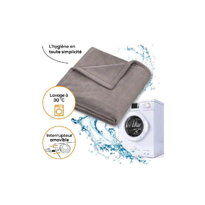 Couverture Chauffante Beurer HD75  Cosy Taupe en Tunisie