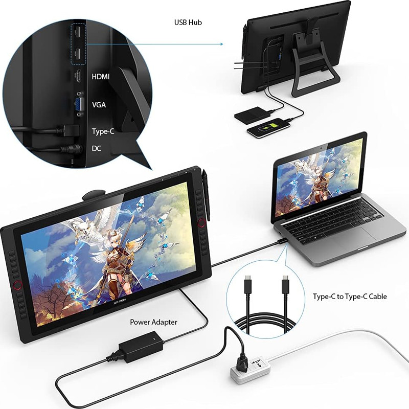 Tablette Graphique XP-PEN 22R PRO 21.5'' FHD Noir en Tunisie