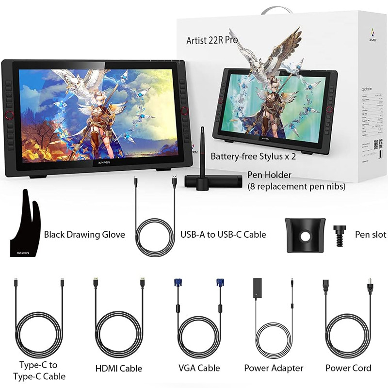 Tablette Graphique XP-PEN 22R PRO 21.5'' FHD Noir en Tunisie