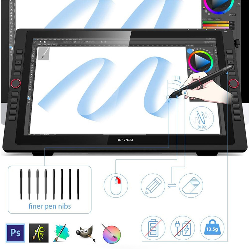 Tablette Graphique XP-PEN 22R PRO 21.5'' FHD Noir en Tunisie