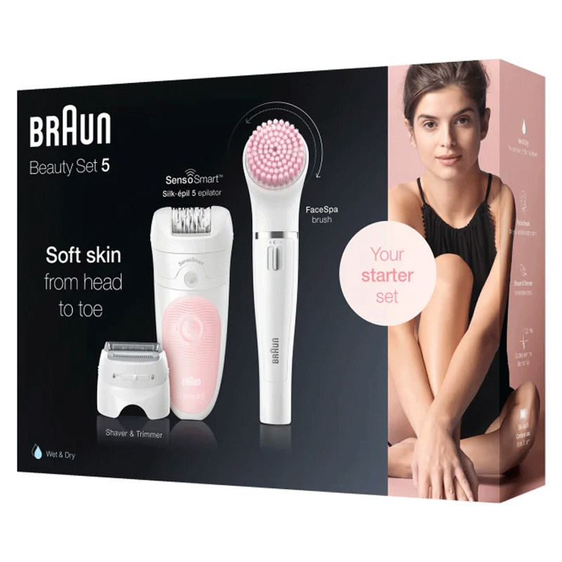 Epilateur Braun Silk-Epil 5 SES5-875BS Blanc en Tunisie