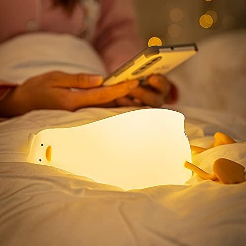 Mini Veilleuse LED Type-C 5V - 4 Pièces, Tactile, Blanc - Pour Voiture, Alimentation Mobile, Bureau