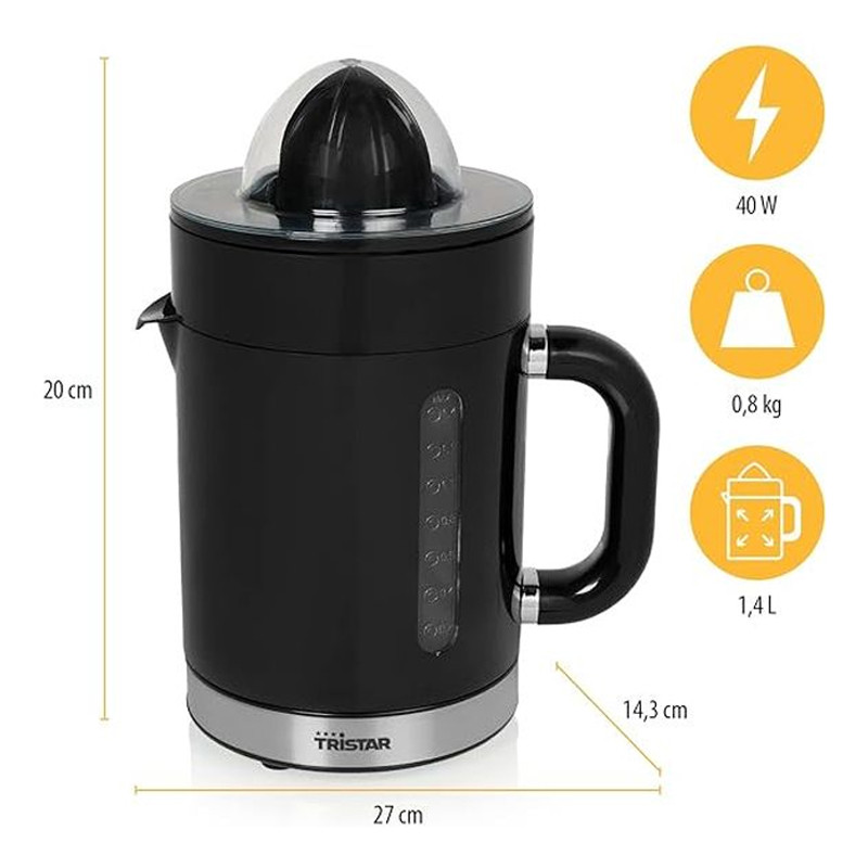 Presse Agrume Duo Tristar CP-3012 40W Noir en Tunisie