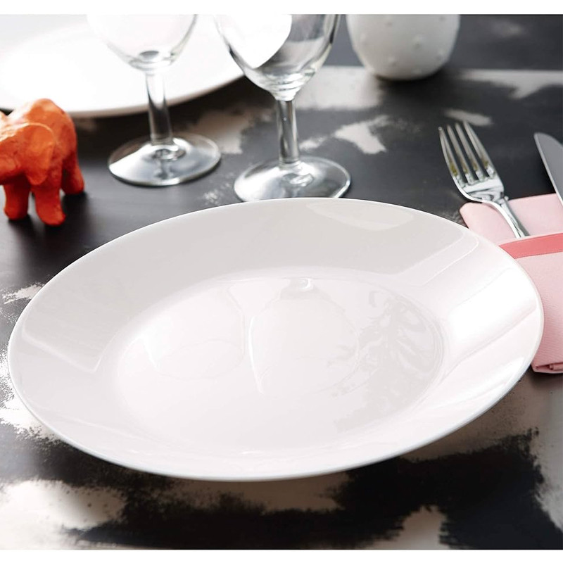 6 Assiettes Dessert Luminarc Zelie 18 Cm Blanc en Tunisie