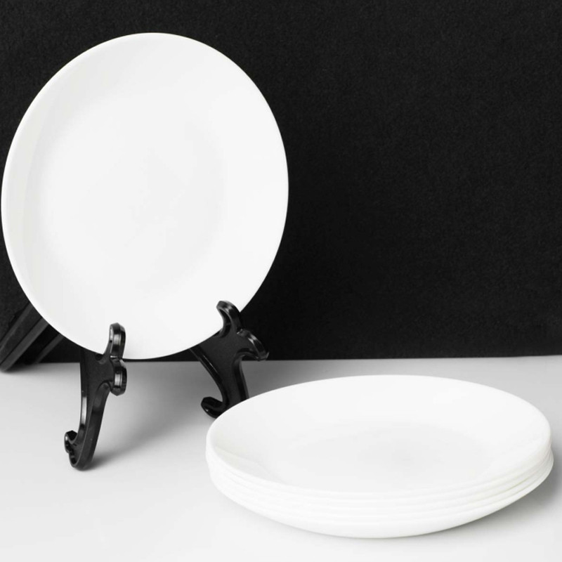 6 Assiettes Dessert Luminarc Zelie 18 Cm Blanc en Tunisie