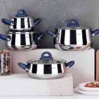 Set 8 Pièces korkmaz Bella Azura A1848-2 Inox en Tunisie