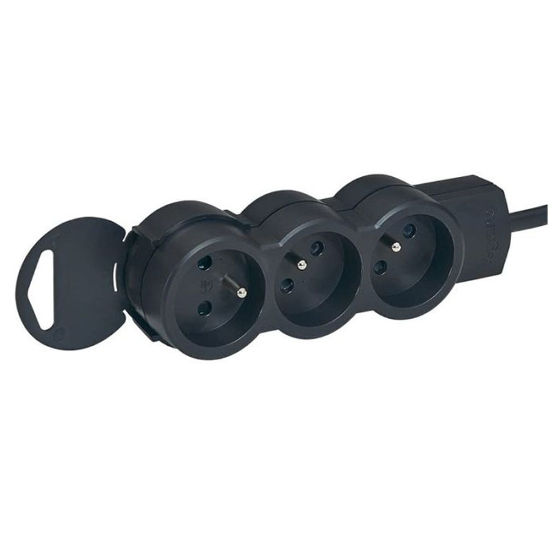 Multiprise Le Grand 3x2P+T 16A 230V 3M Noir en Tunsie Multiprise Le Grand 3x2P+T 16A 230V 3M Noir en Tunsie