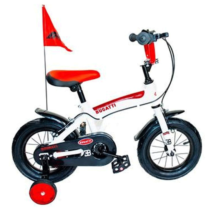 Bicyclette Enfant Rodeo Bugatti 16" Blanc & Rouge en Tunisie Bicyclette Enfant Rodeo Bugatti 16" Blanc & Rouge en Tunisie