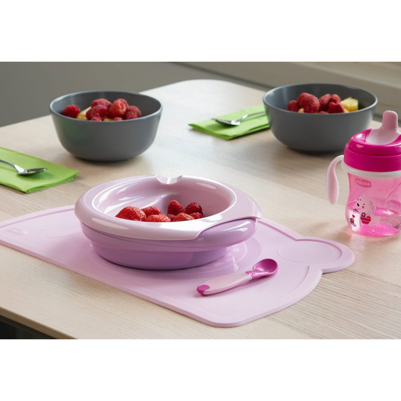 Première Cuillère Bébé Chicco 8M+ Rose en Tunisie
