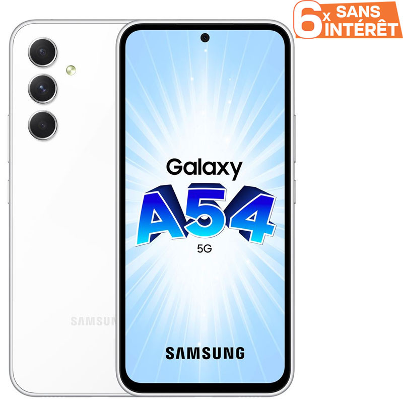 Samsung Galaxy A54 5G 8Go 128Go Blanc en Tunisie