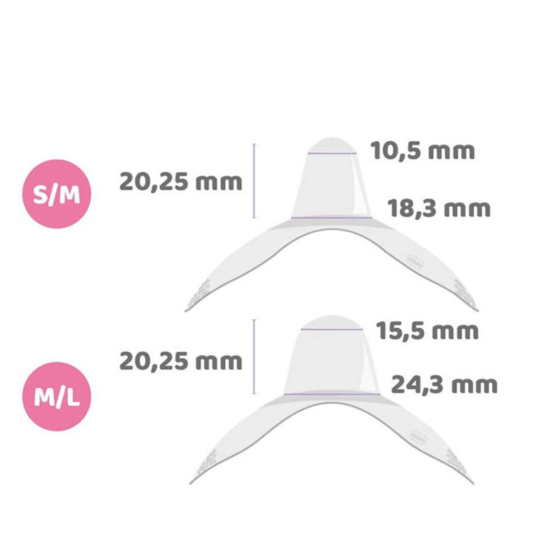 Protège Mamelons Silicone Chicco S/M en Tunisie