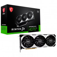 Carte graphique MSI GeForce RTX 4070 Ti Ventus 3X 12Go GDDR6 Gris en Tunisie