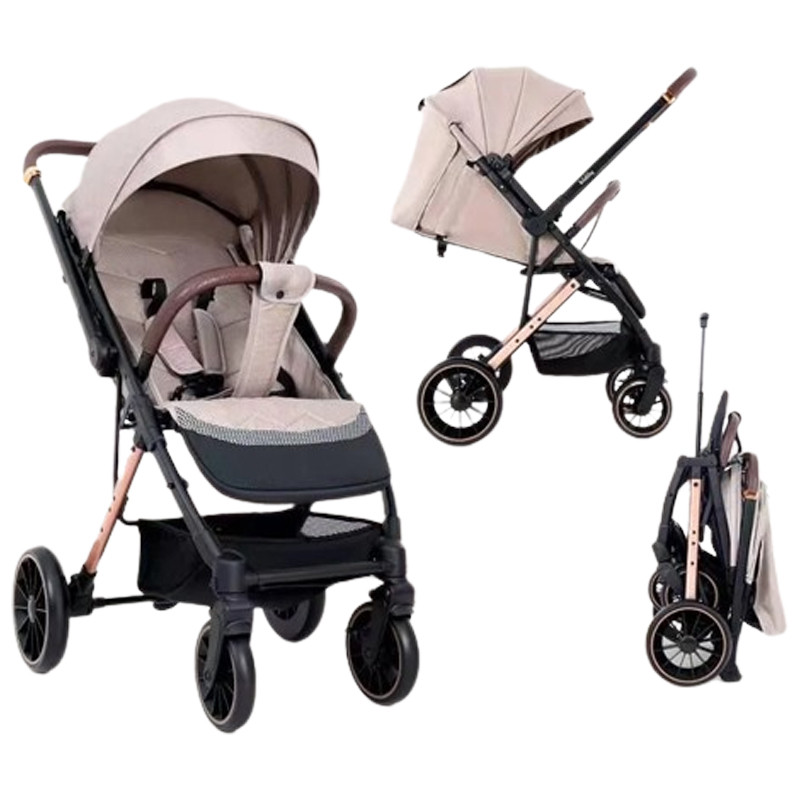 Poussette Bébé Réversible Kidilo 6510 Beige en Tunisie