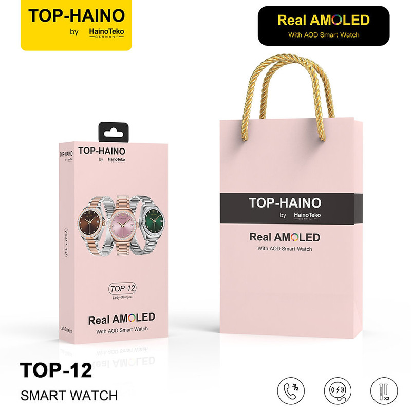Montre Connectée Haino Teko Top-12 Acier Inoxydable