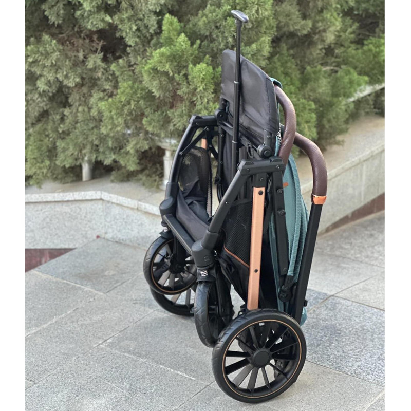 Poussette Bébé Kidilo 6510B Avec Sac Et Cache Pied Vert en Tunisie