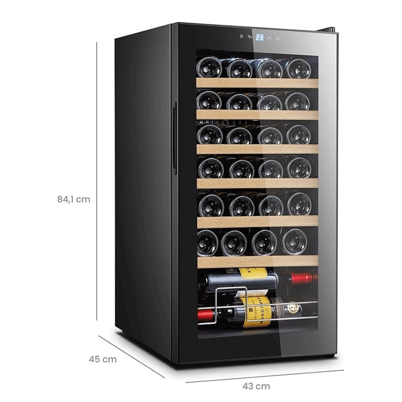 Cave à Vin Livoo GS145 28 Bouteilles 74L Noir en Tunisie