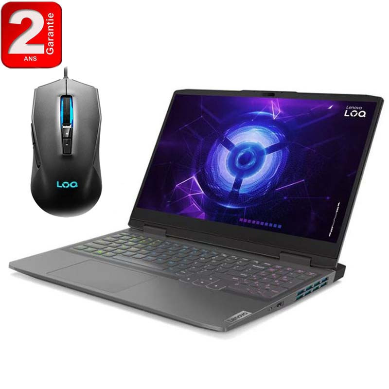 Pc Portable Gamer Lenovo LOQ 15IRH8 i5 12Gén 8Go 512Go SSD Gris Pc Portable Gamer Lenovo LOQ 15IRH8 i5 12Gén 8Go 512Go SSD Gris