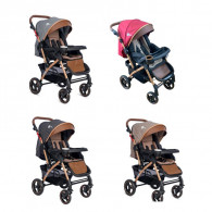 Poussette Bébé AB-350 4 Baby Cuir/Gris en Tunisie