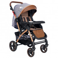Poussette Bébé AB-350 4 Baby Cuir/Gris en Tunisie