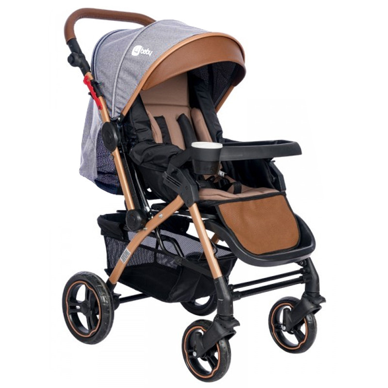 Poussette Bébé AB-350 4 Baby Cuir/Gris en Tunisie Poussette Bébé AB-350 4 Baby Cuir/Gris en Tunisie